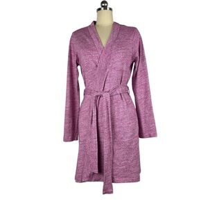 UGG Evelynne Slub Knit Robe Victorian Pink Heather